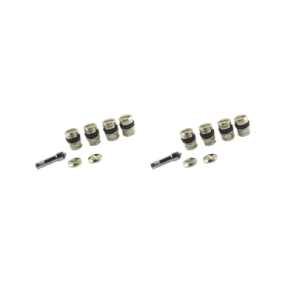 Image of 2 set of 4 Piece Universal Stealth Flush Fit Car Tire Tyre Mount Hidden Valve Stems