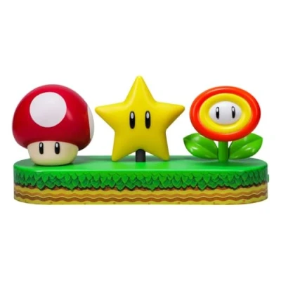 Image of Paladone Super Mario Icon Light Officially Licensed Brothers Free Standing Desk Light, Gaming Room Decor and Merchandise for Boys Girls, Nightlight Gift Accessory Bedroom