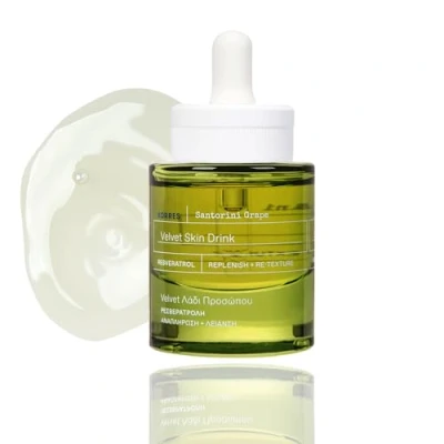 Image of Korres Santorini Grape Velvet Skin Drink to Even Tone for Radiant Skin, 30ml