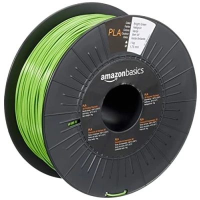 Image of Amazon Basics PLA 3D Printer Filament, 1.75mm, Bright Green, 1 kg Spool
