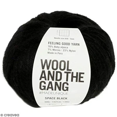 Image of Wool and the Gang Feeling Good Yarn 88 Space Black