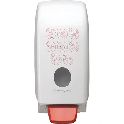 Image of Aquarius Hand Sanitiser Dispenser 7124 White, 1 Ltr