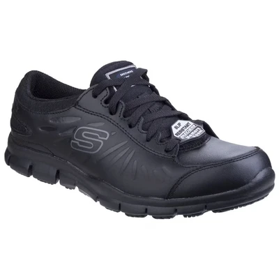 Image of Skechers Women&#039;s Eldred Sneaker, Black Blk, 4 UK