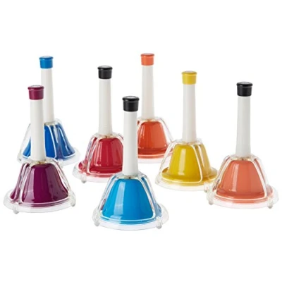 Image of Percussion Workshop CB7 Coloured Combi Hand Bells (Set of 7)