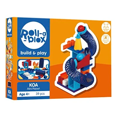 Image of PETERKIN Roll a blox KOA Mini Playset Build, and Play! Construction Toys Building Blocks Ages 4+