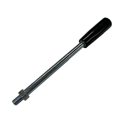 Image of Flowfit Hydraulic Control Valve Hand Lever, M12 X 225mm, Black Knob