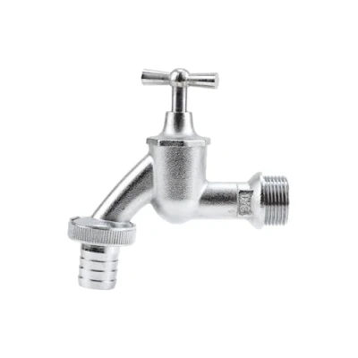 Image of GARDENA faucet with Hose: Chrome Water crane For indoor And Outdoor, 26.5 mm (3/4 &quot;) Thread, 19 (3/4&quot;) Tubing (7331 20)