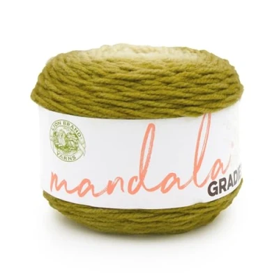 Image of Lion Brand Yarn Mandala Gradient, Multicolor for Knitting, Crochet and Crafting, Olive, 1 Pack