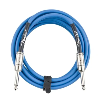 Image of Fender Contour Series Instrument Cable (10FT STR/STR) in Lake Placid Blue