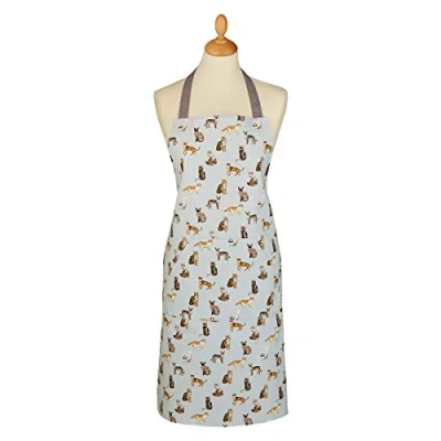 Image of Cooksmart British Designed Kitchen Aprons For Women &amp; Men 100% Cotton Apron With Pockets Modern Cooking Suitable All Types Of Kitchens