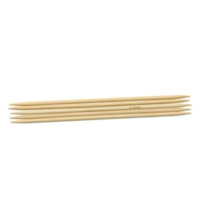 Image of Glorex Bamboo Knitting Needles 4.5 mm 20 cm, Natural