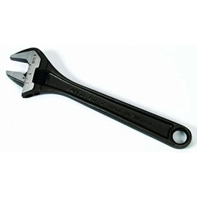 Image of Bahco 8070 Black Adjustable Wrench, 150mm Length