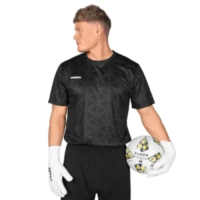 Image of FORZE Men&#039;s Short Sleeve Goalkeeper Shirts [XS XXL] Premium Sublimated Designs Available in Four Vibrant Colours (UK, Alpha, XXL, Regular, Black)