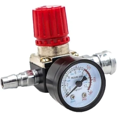 Image of 140PSI Air Compressor Pressure Switch Control Valve Manifold Regulator Gauge 1/4 Set