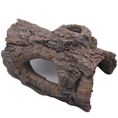 Image of Reptile Hideout, Cave Rock Hide Simulation Resin Escaping Hidden Habitat Decoration for Bearded Dragon Lizards Gecko Spiders Fish Tank