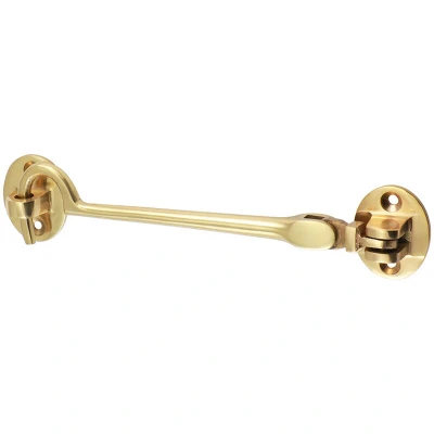 Image of 4x TIMCO Cabin Hook Polished Brass 200436