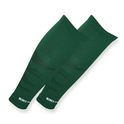 Image of Tapedesign &quot;Tubes Pro 1 Pair Football Socks (without Socks) Green for Women, Men &amp; Children Sleeves Shin Pads Knee Long (One Size)