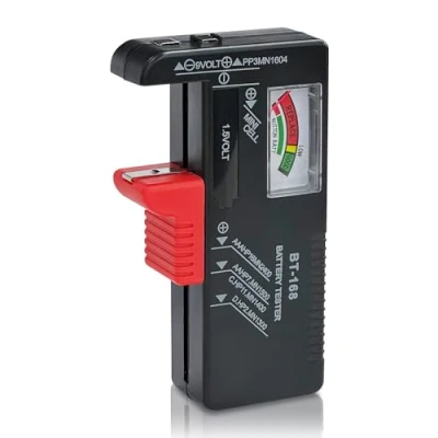 Image of Dlyfull Universal Battery Tester, Checker for AAA AA C D 9V and 1.5V Button Cell Batteries, No Batteries Required