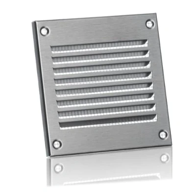 Image of 100x100mm / 4x4&quot; inch Stainless Steel Metal Air Vent Grille Cover with Insect Mesh Ventilation