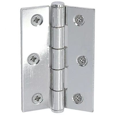 Image of 5X Pairs of Polished Chrome 3 Inch/75mm Door Butt Hinges