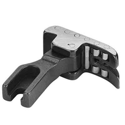 Image of Roller Steel Presser Foot, 12 Bearings Black R141 Foot Industrial Flat Bed Sewing Machine Part for Thick Cloth