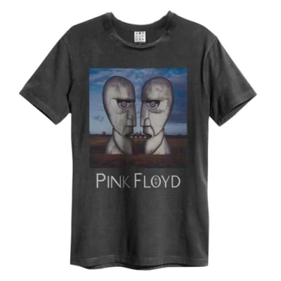 Image of Amplified Unisex Adult The Division Bell Pink Floyd T Shirt, Charcoal, Medium