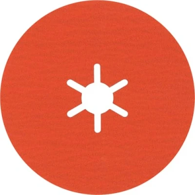Image of Bosch 25x EXPERT R782 Prisma Ceramic Fibre Discs (for Steel, Stainless steel sheets, Ø 100 mm, Grit 120, Professional Accessory Small Angle Grinder)