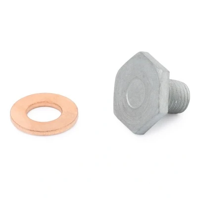 Image of 9633262380, 9633262380S1 Drain Plug FEBI BILSTEIN 38218 21 with seal ring FORD: Mondeo 5 Kombi, Focus 3, 2, CITROËN: Berlingo II, C5 3
