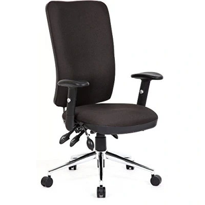 Image of Chiro Task Operators Chair Black With Height Adjustable And F
