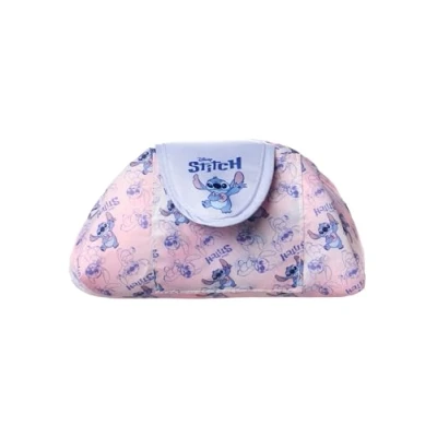 Image of Disney Lilo &amp; Stitch Womens Makeup Bag Ladies Multicoloured Cosmetic Pouch with Character All Over Print Travel Beauty Case for Adults Teens Ohana Cartoon Movie Merchandise Gift