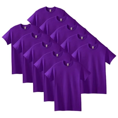 Image of GILDAN Men&#039;s, Heavy Cotton T shirt, Style G5000, Purple, M