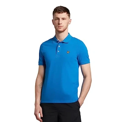 Image of Lyle &amp; Scott Plain Polo shirt, Men&#039;s, Size: XL, Bright blue