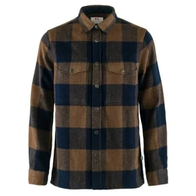 Image of Fjallraven Men&#039;s Canada M Long Sleeved T shirt, Brown, XL UK