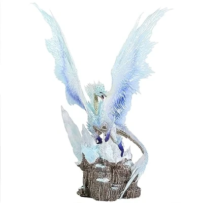 Image of Monster Hunter Figure Velkhana Nergigante Silver Rathalos Dragon Model Ornaments PVC Statue