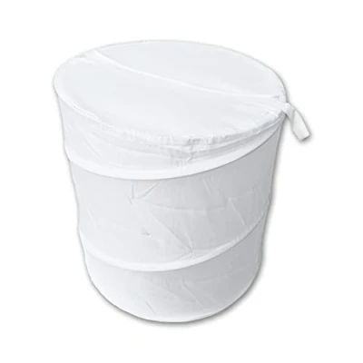 Image of Blue Canyon LB300WH Polyester Pop Up Laundry Basket, 49 cm Heigth x 41 Diameter, White