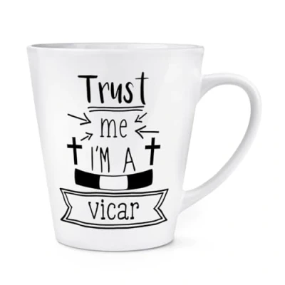 Image of Trust Me I&#039;m A Vicar 12oz Latte Mug Cup