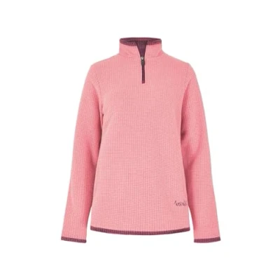 Image of Weird Fish Beye Eco 1/4 Zip Grid Fleece Light Coral Size 22