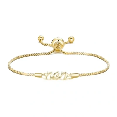 Image of Philip Jones Gold Plated Nan Bracelet Created with Zircondia® Crystals