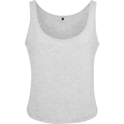 Image of Build Your Brand Ladies Oversized Tanktop, Women’s T Shirt, heather grey, XS BY051 00431 0058