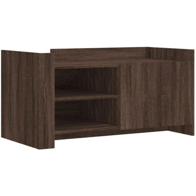 Image of vidaXL Coffee Table Brown Oak 100x50x50 cm Engineered Wood