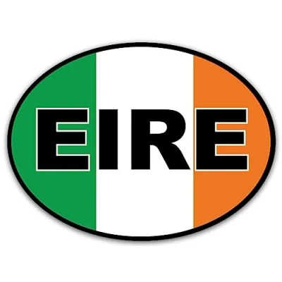 Image of Hodge Creations EIRE Ireland Vinyl Decal Sticker Car Campervan Caravan Bumper Window