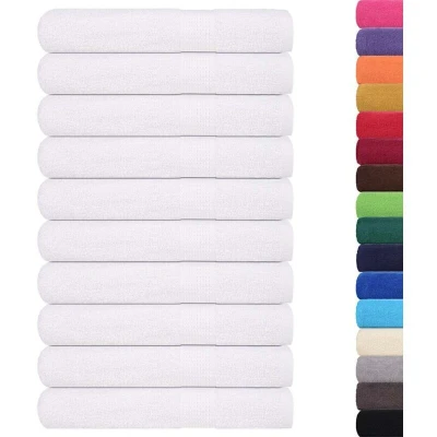 Image of vidaXL Sauna Towels 10 pcs White 80x200 cm 360 gsm 100% Cotton