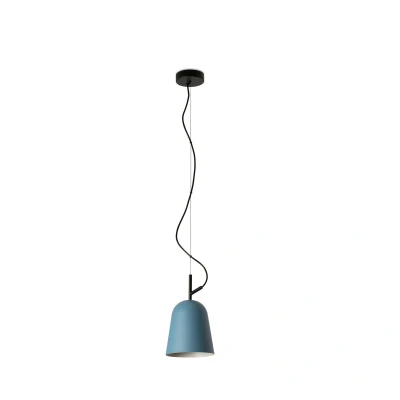 Image of Studio 16cm Dome Pendant Ceiling Light Matt Black, Blue