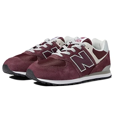 Image of New Balance Boy&#039;s 574v3 Sneaker, Burgundy, 3 UK