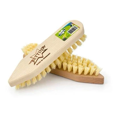 Image of Bettina Wooden Scrubbing Hard Stiff Bristle Brush 2 Pack of Floor &amp; Tile Decking Cleaning