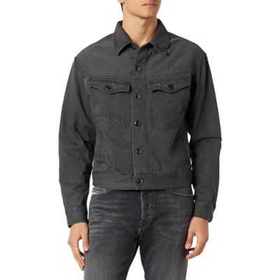 Image of G STAR RAW Men&#039;s Dakota Selvedge Jacket Jackets, Grey (faded black ink D23593 D182 D358), L