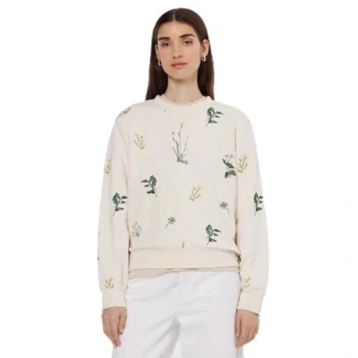 Image of Scotch &amp; Soda ALL OVER Embroidery Regular Sweatshirt, Women&#039;s, Size: Medium, Soft ice