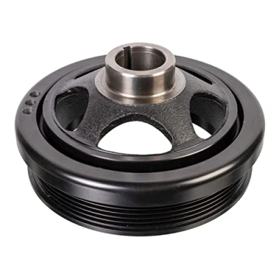 Image of 2710300103, 2710300203, A2710300103, A2710300203 crankshaft Pulley FEBI BILSTEIN 172463 6PK 165mm 5 for MERCEDES BENZ: E Class Saloon