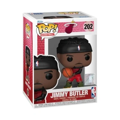 Image of Funko Pop! NBA: Heat Jimmy Butler (City Edition 24) Collectable Vinyl Figure Gift Idea Official Merchandise Toys for Kids &amp; Adults Sports Fans Model Collectors and Display