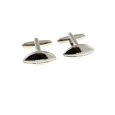 Image of Zac&#039;s Alter Ego Metallic American Football Cufflinks in Gift Box